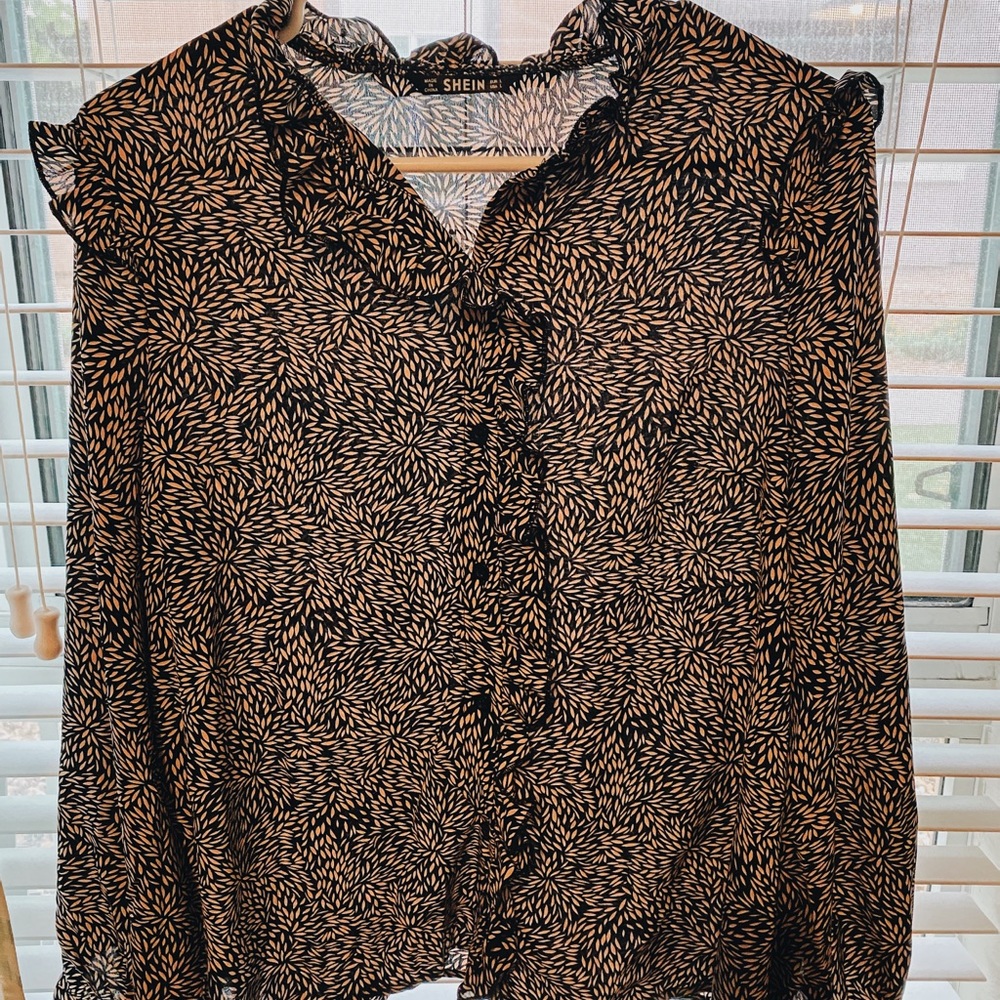 SHEIN pattern blouse